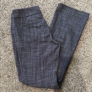 New York & Company Navy Textured Trousers